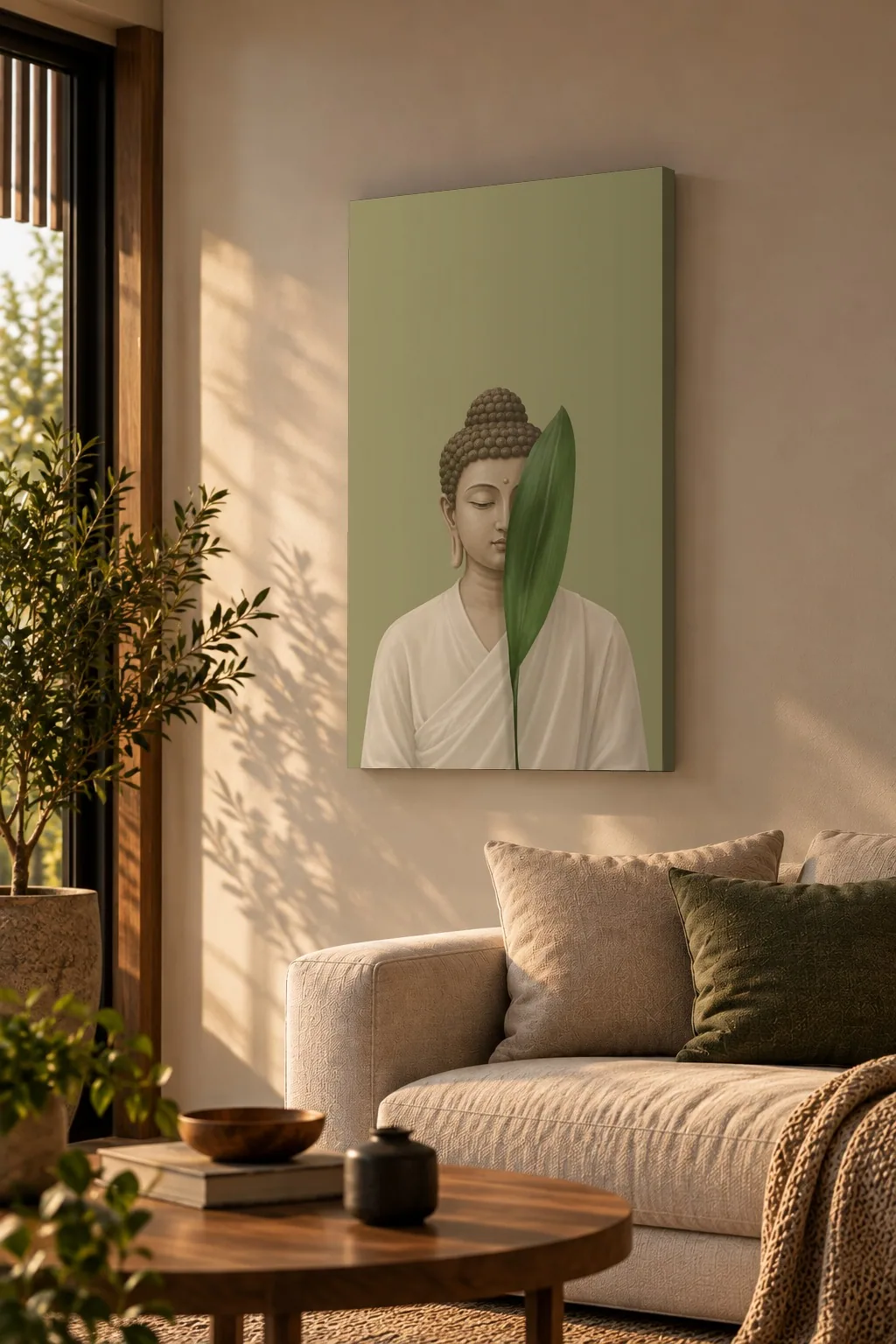 Quadro Buda Sereno na parede