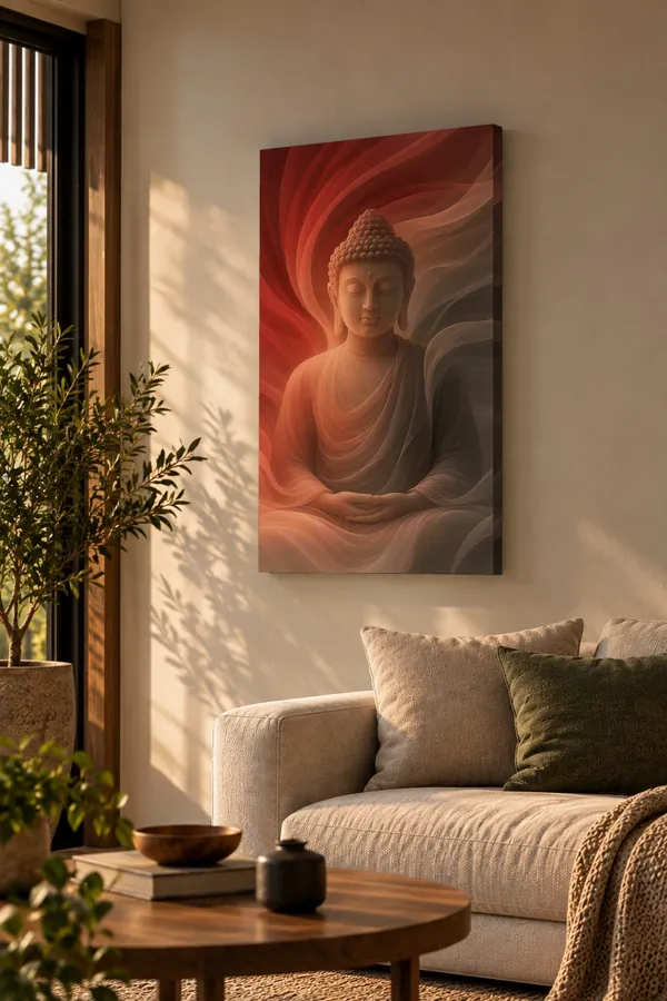 Quadro Buda em Meditação na parede