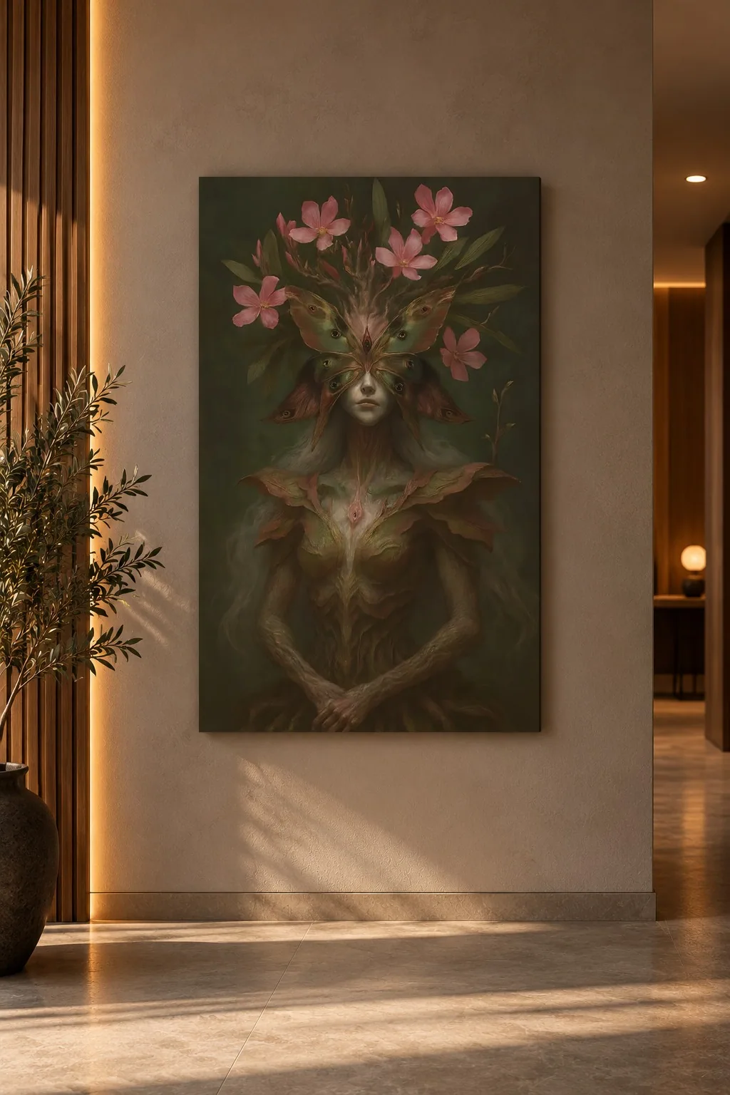 Quadro A Dríade na parede