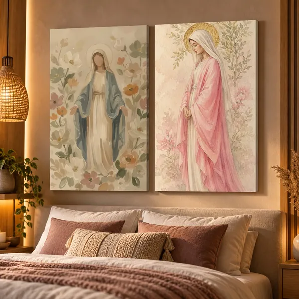 Composição Dupla Maria na parede