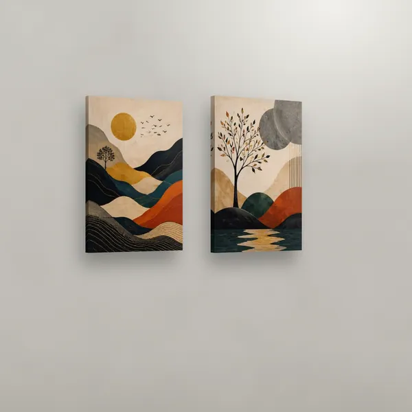 Composição Dupla Paisagens Douradas: foto 4