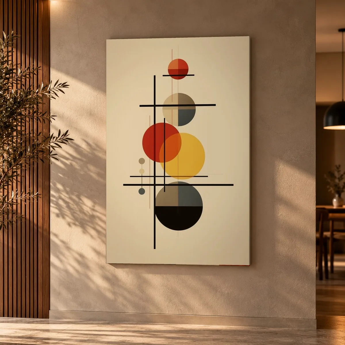 Quadro Equilíbrio Bauhaus na parede