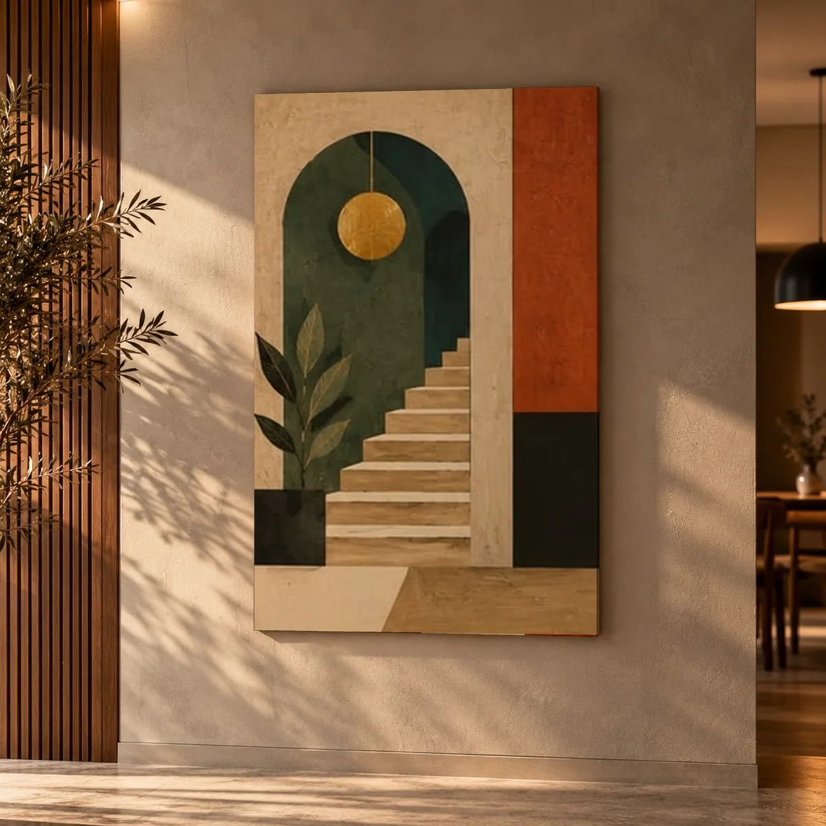 Quadro Escada e Arco na parede
