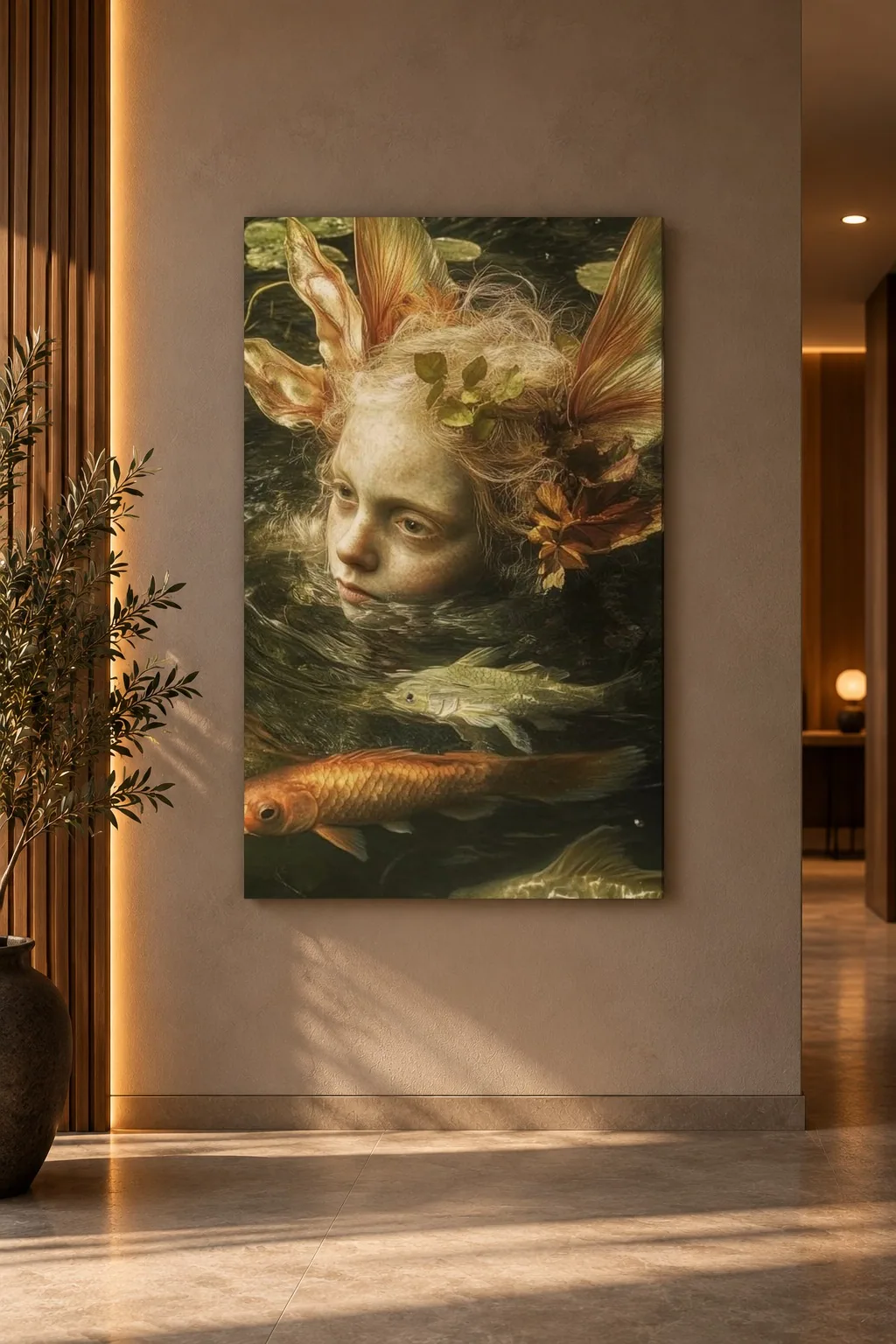 Quadro Espírito das Águas na parede