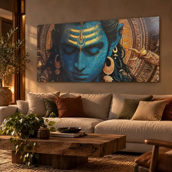 Quadro Shiva do Tilak na parede